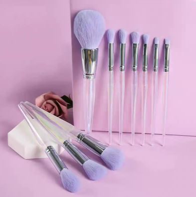 Set de pinceaux de maquillage violet (10pcs)